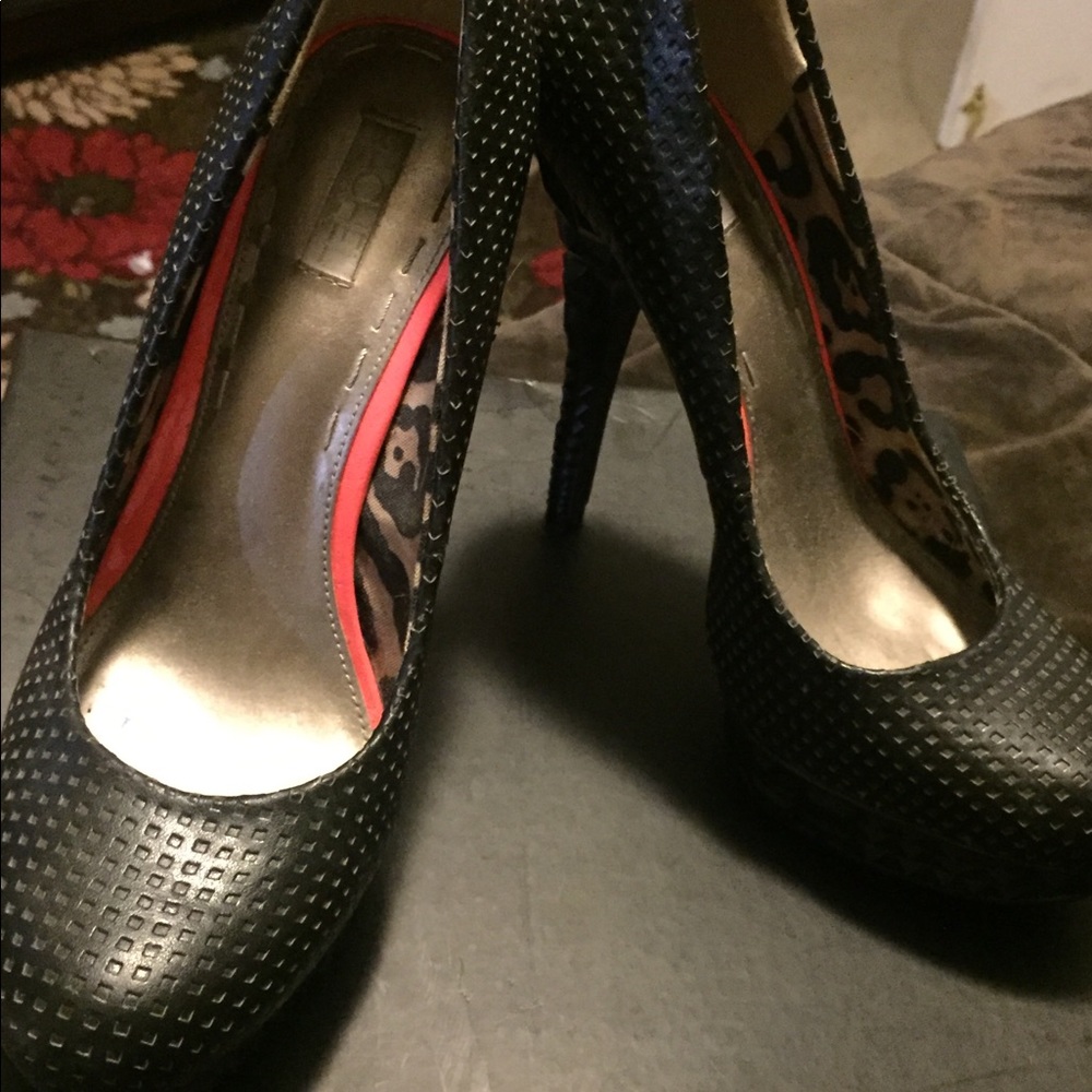 Rachel Sexy black platform heels